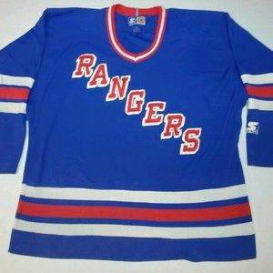 Vtg Starter New York Ranger Jersey NHL Mens XL